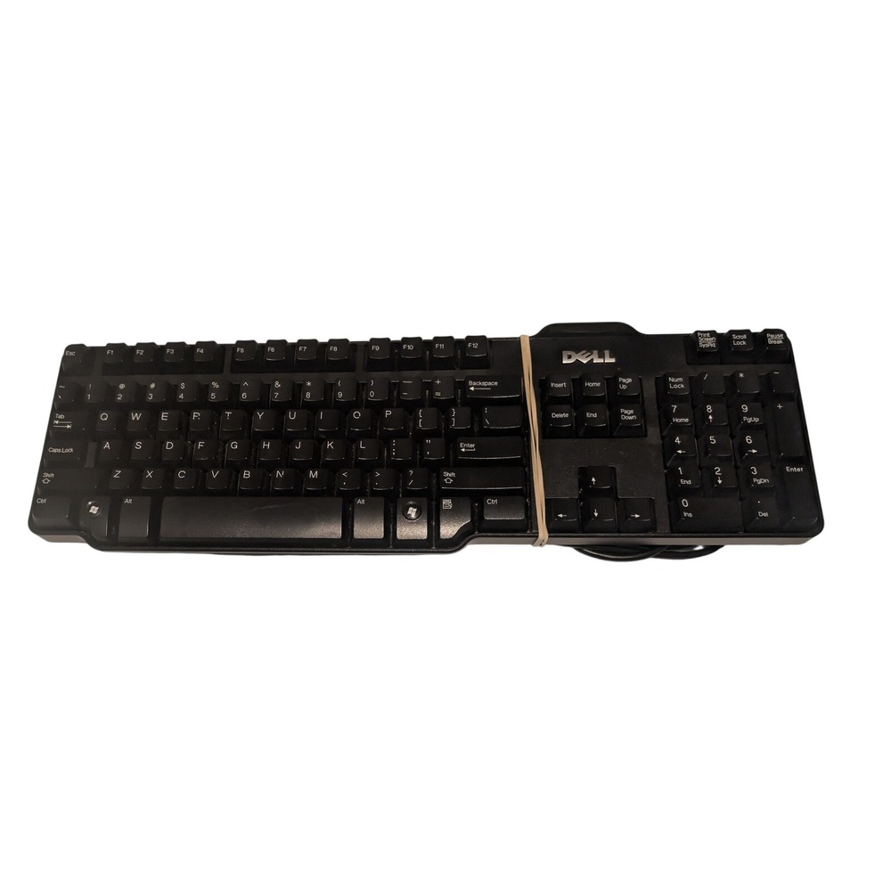Dell Keyboard Black SK-8115 Wired USB Full Size QWERTY Numeric Keypad